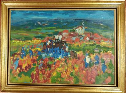Pierre GAILLARDOT (1910-2002) Les vendanges...