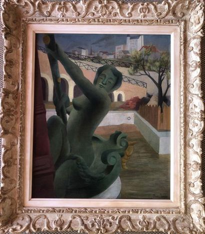 Jean JANIN (1898/99-1970) Bord de fleuve...