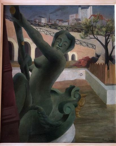Jean JANIN (1898/99-1970) Bord de fleuve...