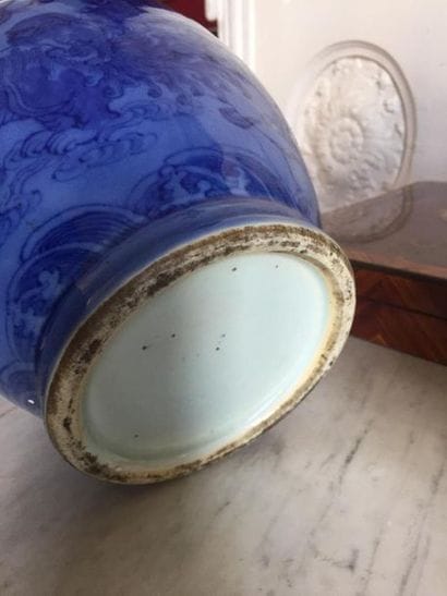CHINA Beautiful pair of baluster shaped porcelain...