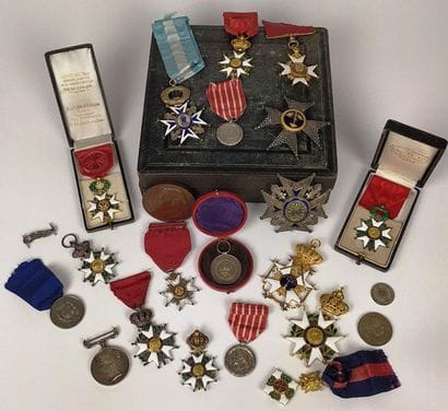 Important COLLECTION of medals, orders of...