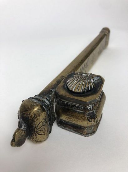 PLUMBER KADJAR in bronze. 19th century Length:...