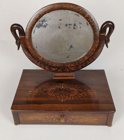 Palisander veneer COIFFEUSE and light wood...