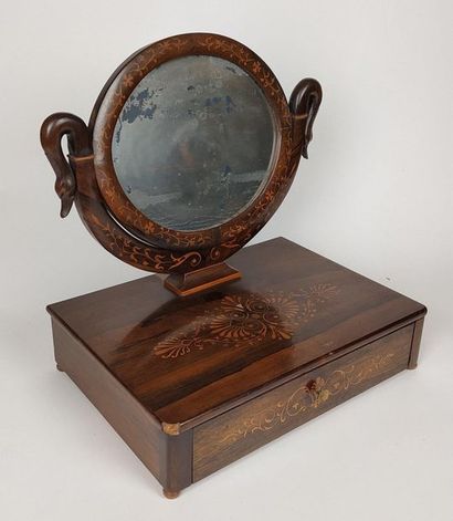 Palisander veneer COIFFEUSE and light wood...