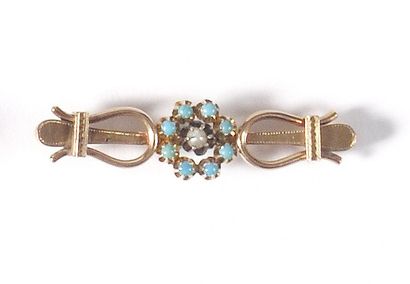 Brooch

Gold, turquoise, pearl

Punches:...