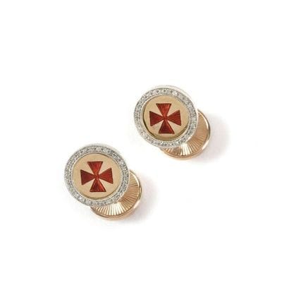 CUFFLINKS

14k and 18k gold (under enamel),...