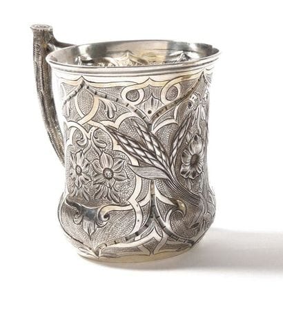 CHOPE

Silver, chasing

Punches: АМ 1856,...