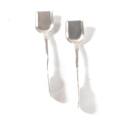 TWO SALT SHOVELS by KHLEBNIKOV

Silver

Punchings:...