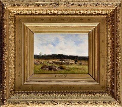 Jean Ferdinand CHAIGNEAU (1830 - 1906) Bergère...
