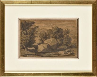 Alexandre Gabriel DECAMPS (1803-1860) Vaches...