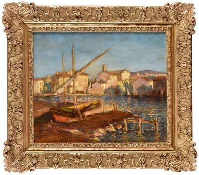 Alphonse BIRCK (1859-1942) Le port de Martigues...