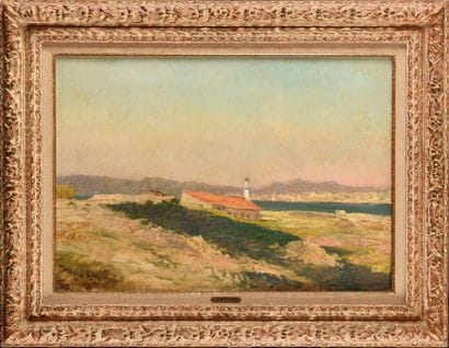 Paul VOGLER (1852-1904) Seaside Oil on canvas,...