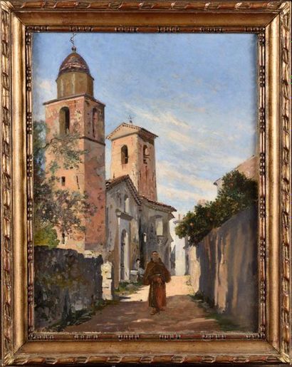 Édouard CASTRES (1838-1902) Dans la rue de...