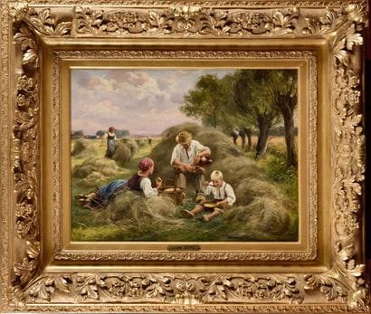 Julien JOOS (XIX-XX) La collation Oil on...