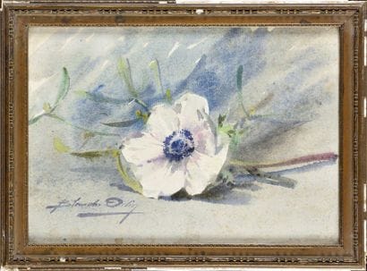 White ODIN (1865-1957) Still life with flower...