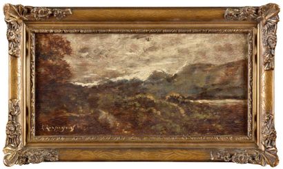 Henri Joseph HARPIGNIES (1819-1916) Landscape...