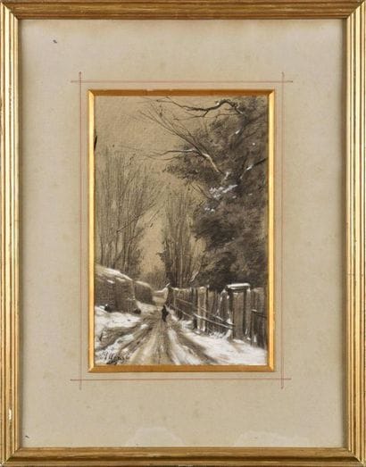Auguste ALLONGÉ (1833-1898) Dans la forêt...