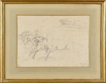 Rosa BONHEUR (1822-1899) Study of Horses...