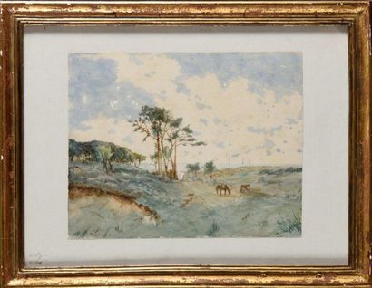 Charles GOSSELIN (1834-1892) Animated seaside...