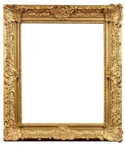 FRANCE, Louis XV Period Gilded oak wood frame...