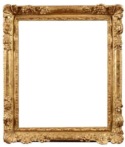 FRANCE - 18th century Gilded wooden frame...