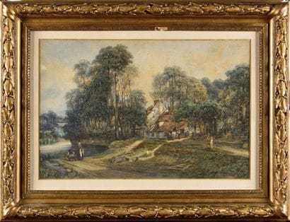 Camille FLERS (1802-1868)
Cottage by the...