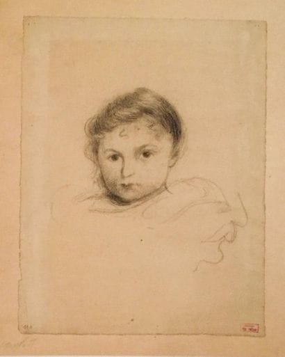 Hippolyte PETITJEAN (1854 - 1929) Child Portrait...