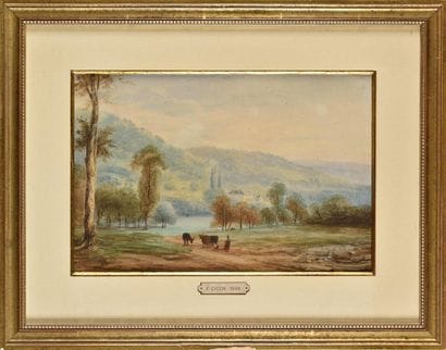 Eugène CICÉRI (1813-1890) Vacher et ses bêtes...
