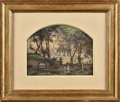Achille Gratin GALLIER (1814-1871) View of...