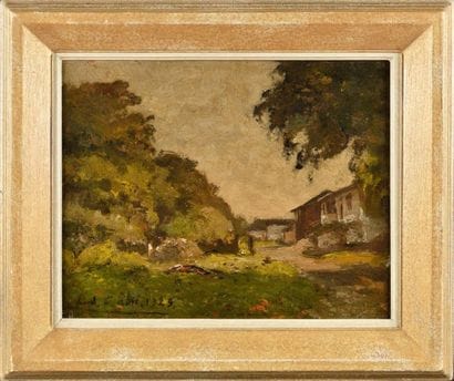 Louis Alexandre CABIÉ (1854-1939) Village...