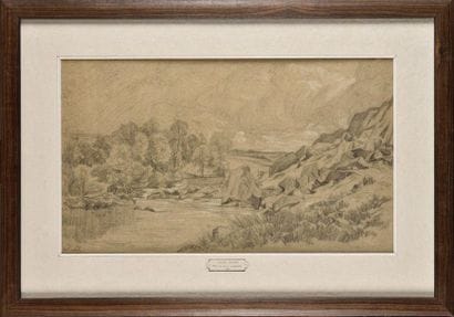 Jules DUPRÉ (1811-1889) In the rocks of Arbonne...
