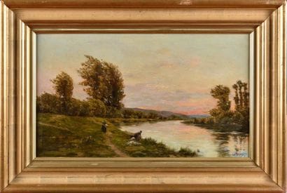 DELPY HENRI JACQUES (1877-1957)
Les lavandiéres...
