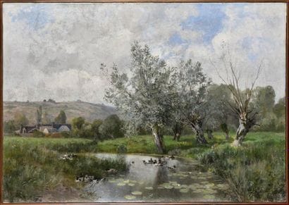 Louis Rémy MATIFAS (1847-1896) La mare aux...