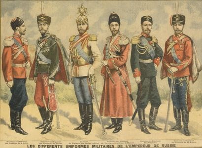 LES DIFFERENTS UNIFORMES MILITAIRES DE L’EMPEREUR...