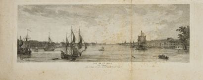 LOT DE 3 GRAVURES : 

1) Vue de la Neva....