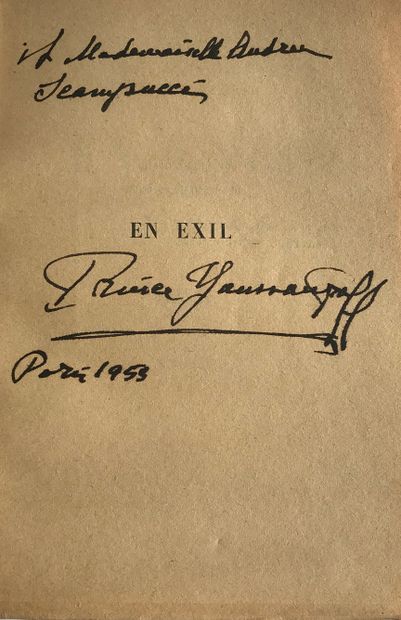 YOUSSOUPOFF FELIX, PRINCE (1887-1968) 

–...