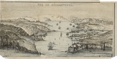 LOT DE 3 GRAVURES : 

1) Vue de Moscou. XVIIIe...