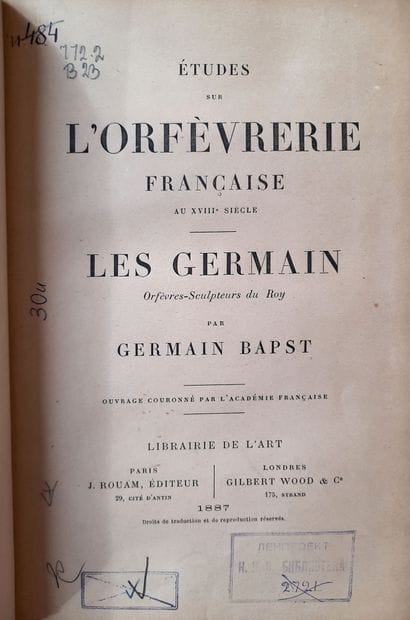 [DE LA BIBLIOTHEQUE DU GRAND DUC 

WLADIMIR...