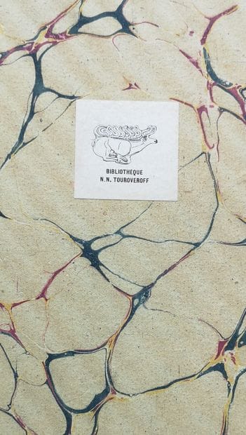 [DE LA BIBLIOTHÈQUE DE NICOLAS TOUROVEROFF]

LOT...