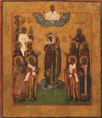 ICONE « LA VIERGE MARIE, JOIE DE TOUS LES...