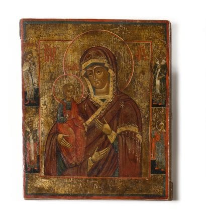 ICONE « LA MERE DE DIEU AUX TROIS MAINS »

Tempera...