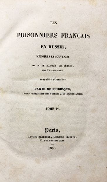 SERANG MARQUIS DE. 

Les Prisonniers français...