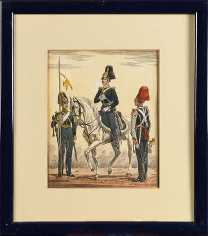 LOT DE 4 LITHOGRAPHIES SUR LE SUJET 

DE...