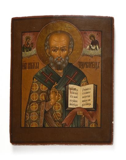 ICONE « SAINT NICOLAS »

Tempera sur bois

Russie,...