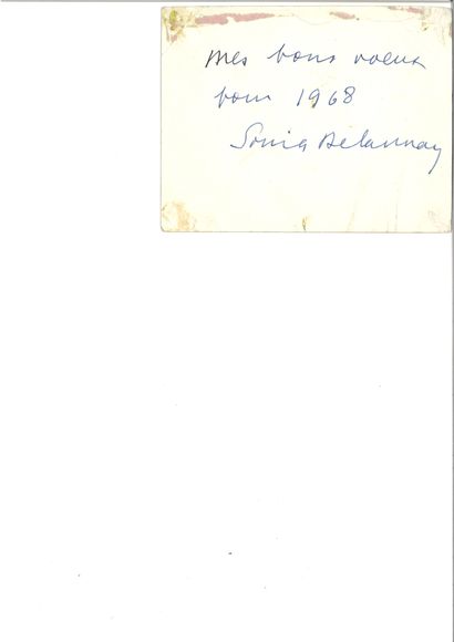 DELAUNAY SONIA (1885-1979)

Carte de vœux...
