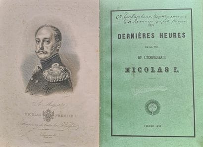 [NICOLAS I]

LOT de deux livres : 1) Dernières...
