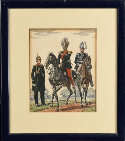 LOT DE 4 LITHOGRAPHIES SUR LE SUJET 

DE...