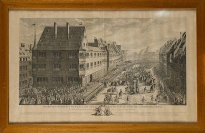 WEIS, D’APRES. - Représentation d’une place...