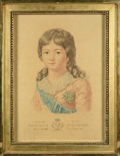 ECOLE FRANÇAISE DU XIXE SIECLE. « Louis XVII,...