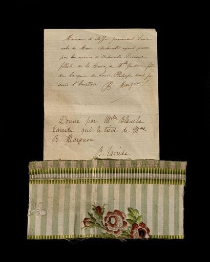 LA REINE MARIE-ANTOINETTE Fragment d’une...